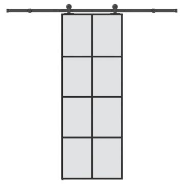 Gossi usa glisanta cu set feronerie, 76x205 cm, sticla esg/aluminiu