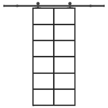 Gossi usa glisanta cu set feronerie, 90x205 cm, sticla esg/aluminiu
