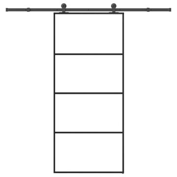Gossi usa glisanta cu set feronerie, 90x205 cm, sticla esg/aluminiu