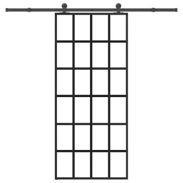 Gossi usa glisanta cu set feronerie, 90x205 cm, sticla esg/aluminiu