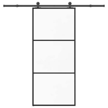 Gossi usa glisanta cu set feronerie, 90x205 cm, sticla esg/aluminiu