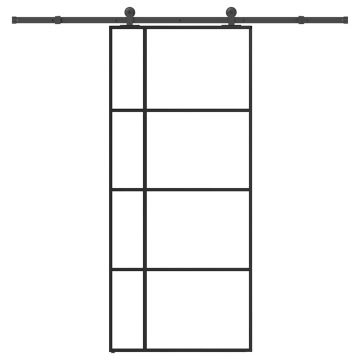 Gossi usa glisanta cu set feronerie, 90x205 cm, sticla esg/aluminiu