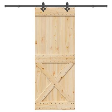 Gossi usa glisanta cu set feronerie, 90x210 cm, lemn masiv de pin