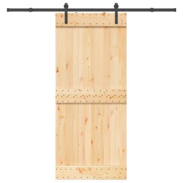 Gossi usa glisanta cu set feronerie, 90x210 cm, lemn masiv de pin