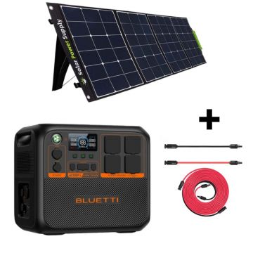 Kit Generator Solar Portabil Bluetti AC200PL 2400W 2304Wh cu panou 400W