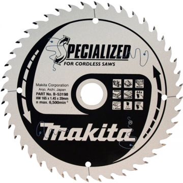 Makita  B-53198 - Panza fierastrau circular panouri laminate 165x20x1.45 mm 44 dinti