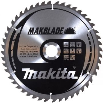 Makita  MAKBLADE  - Panza fierastrau circular lemn 255x30x2.1 mm 48 dinti