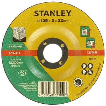 Stanley  STA32080 - Disc polizare piatra 125x22x3  mm