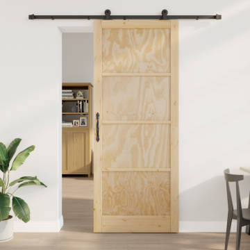 Usa glisanta Gossi cu set de accesorii 'orkdal'din lemn masiv de pin, usa interioara Gossi 'orkdal'93x232x4 cm din lemn masiv de pin