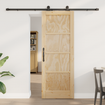 Usa glisanta Gossi cu set de hardware 'orkdal'din lemn masiv de pin, usa de interior 'orkdal'73.5x198.5x4 cm din lemn masiv de pin