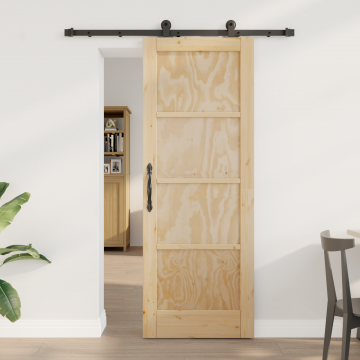 Usa glisanta Gossi cu set de hardware 'orkdal'din lemn masiv de pin, usa interioara Gossi 'orkdal'73.5x198.5x4 cm din lemn masiv de pin