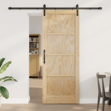 Usa glisanta Gossi cu set de montaj 83x211 cm lemn solid de pin, usa interioara Gossi 'orkdal'83x211x4 cm lemn solid de pin