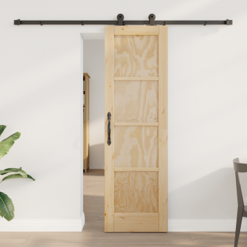 Usa glisanta Gossi cu set hardware orkdal lemn masiv din pin, usa interioara Gossi orkdal 61x198.5 cm lemn masiv din pin