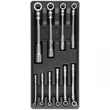 Yato  YT-55456 - Set chei tubulare pipa 7-19  mm 10  bucati