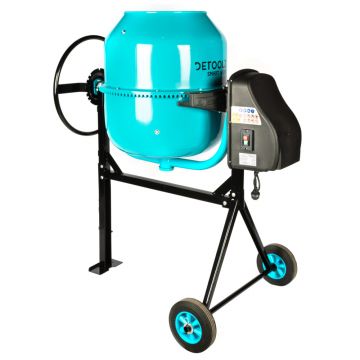 Betoniera Detoolz 200L,1200W, cu Roti si Coroana de Fonta