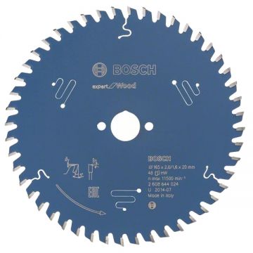 Bosch  Expert for Wood - Panza fierastrau circular lemn 165x20x2.6 mm 48 dinti