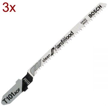 Bosch  T 101 AOF - Panza fierastrau pendular tija cu un prag de prindere (T) 83 mm lemn taiere curba fina 3 bucati