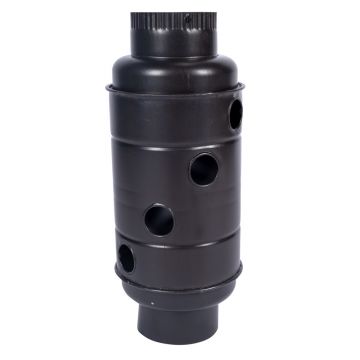 Burlan Recuperator Ccaldura Rotund, 130 mm, Gri Mat, Micul Fermier MF-EI1017