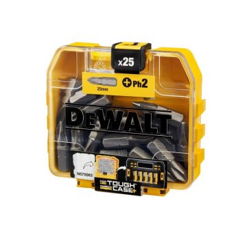 DEWALT Bitheads PH2 x 25 mm Cutie rezistentă (25 buc)