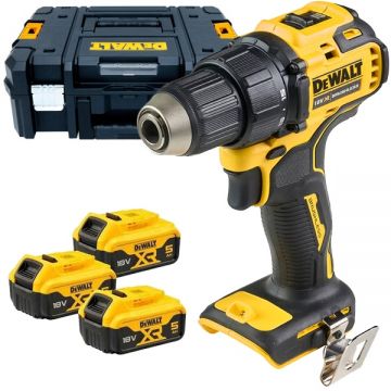 Dewalt  DCD708P3T - Masina de gaurit si insurubat cu 3 acumulatori Li-Ion 18 V 5 Ah 65 Nm valiza speciala