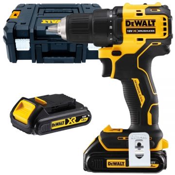 Dewalt  DCD708S2T - Masina de gaurit si insurubat cu 2 acumulatori Li-Ion 18 V 1.5 Ah 65 Nm valiza speciala