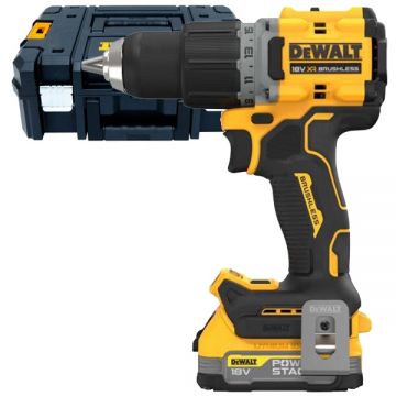 Dewalt  DCD800E1T - Masina de gaurit si insurubat cu 1 acumulator Li-Ion 18 V 1.7 Ah 90 Nm valiza speciala