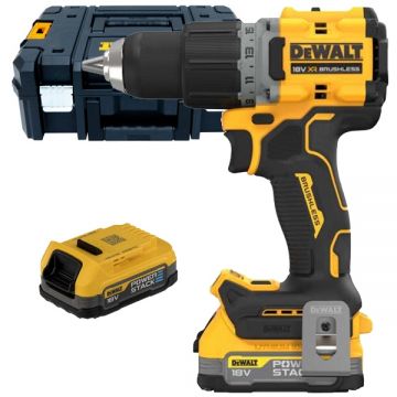Dewalt  DCD800E2T - Masina de gaurit si insurubat cu 2 acumulatori Li-Ion 18 V 1.7 Ah 90 Nm valiza speciala
