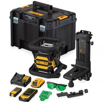 Dewalt  DCE080D1GS - Nivela laser rotativa 45 m +/-0.1 mm/m 1200 rot/min proiectie verticala valiza speciala
