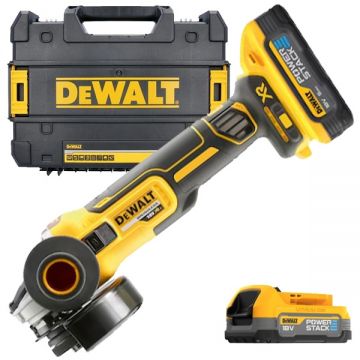Dewalt  DCG405H2T - Polizor unghiular cu 2 acumulatori Li-Ion 18 V 5 Ah 125 mm valiza speciala