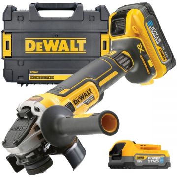 Dewalt  DCG409H2T - Polizor unghiular cu 2 acumulatori Li-Ion 18 V 5 Ah 125 mm valiza speciala