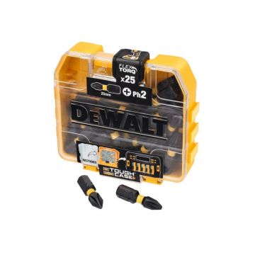 DEWALT Flextorq vârf de bit PH2 x 25 mm Tough Case (25 buc)