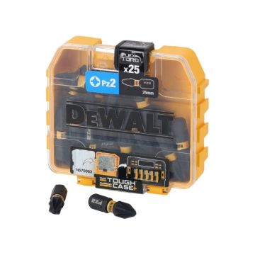 DEWALT Flextorq vârf de bit PZ2 x 25 mm Tough Case (25 bucăți)