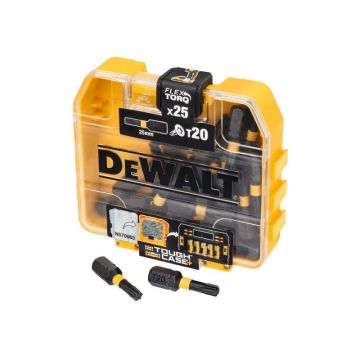 DEWALT Flextorq vârf de bit T20 x 25 mm Tough Case (25 bucăți)