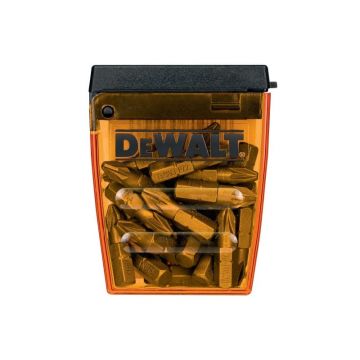 DEWALT Vârf pentru biți PZ2 x 25 mm Tough Caseta în cutie (25 buc)