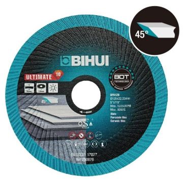 Disc Diamantat pt. taiat/slefuit Portelan, Placi ceramice, Ardezie 115x22.2 (mm) Ultimate BDT - BIHUI-DPD115