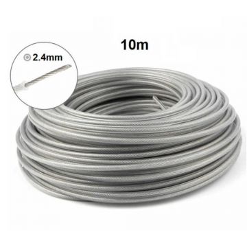 Fir motocoasa insertie otel 2.4mm x 10m rotund