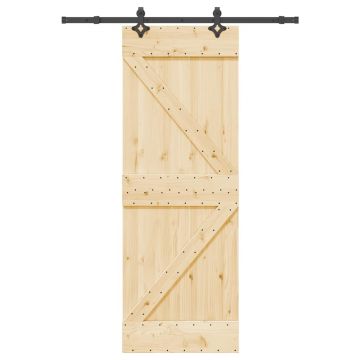 Gossi usa glisanta cu set de feronerie 70x210 cm, lemn masiv de pin