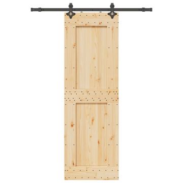 Gossi usa glisanta cu set de feronerie 70x210 cm, lemn masiv de pin