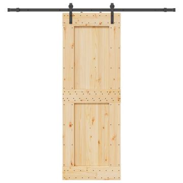 Gossi usa glisanta cu set de feronerie 80x210 cm, lemn masiv de pin