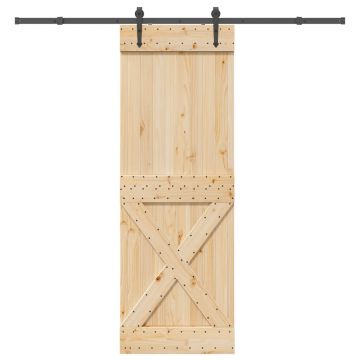 Gossi usa glisanta cu set de feronerie 80x210 cm, lemn masiv de pin