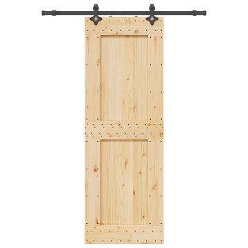 Gossi usa glisanta cu set de feronerie 80x210 cm, lemn masiv de pin