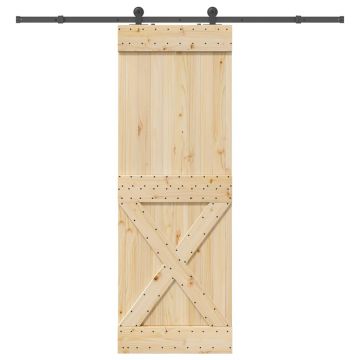 Gossi usa glisanta cu set de feronerie 80x210 cm, lemn masiv de pin