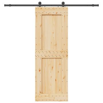 Gossi usa glisanta cu set de feronerie 80x210 cm, lemn masiv de pin