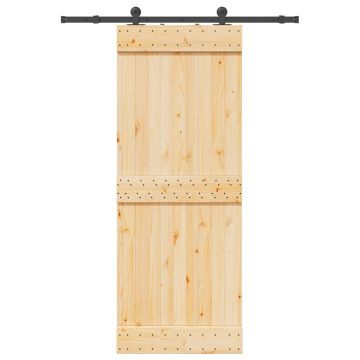 Gossi usa glisanta cu set de feronerie 80x210 cm, lemn masiv de pin