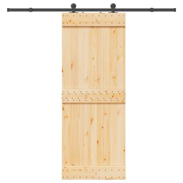 Gossi usa glisanta cu set de feronerie 80x210 cm, lemn masiv de pin