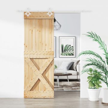 Gossi usa glisanta cu set de feronerie 80x210 cm, lemn masiv de pin