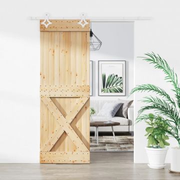 Gossi usa glisanta cu set de feronerie 80x210 cm, lemn masiv de pin