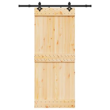 Gossi usa glisanta cu set de feronerie 85x210 cm, lemn masiv de pin