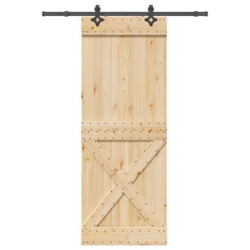 Gossi usa glisanta cu set de feronerie 85x210 cm, lemn masiv de pin