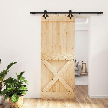 Gossi usa glisanta cu set de feronerie 85x210 cm, lemn masiv de pin